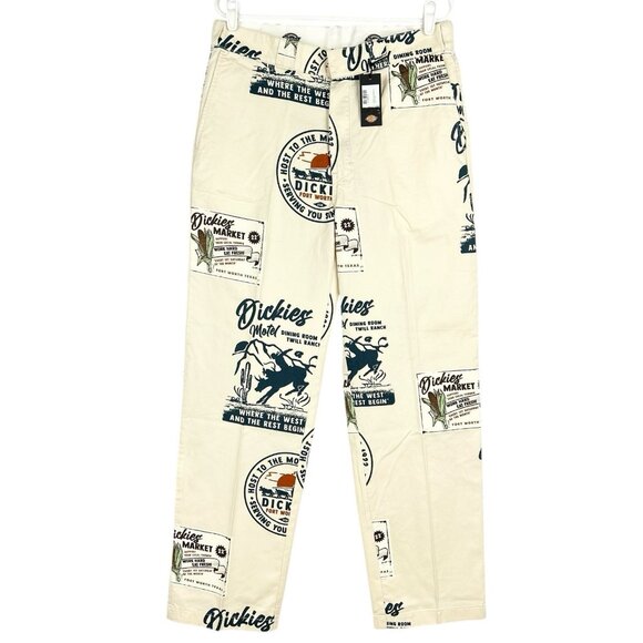 Dickies Men's Dickies Greensburg Straight Ivory Twill Pants Sz 32X32 Cotton NWT